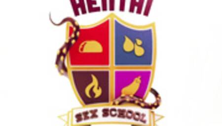 Stud Fucks Sexy Classmate on Stairs - 3D