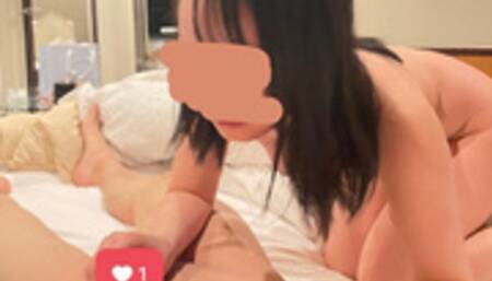 個人撮影　彼氏持ちの後輩とのエッチ