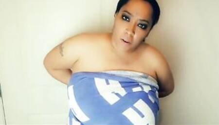 Rayne Woods - Ebony BBW Mom Cornered in the Closet Son Fuck