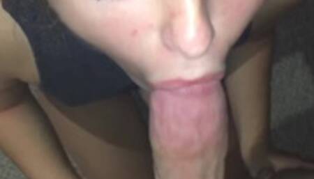 Face Fucked and Sucking Cum from Creampie