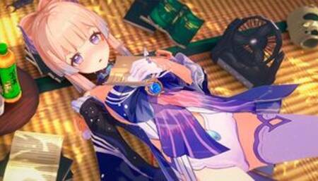 Genshin Impact: Sangonomiya Kokomi Sex with a Beautiful Girl. (3D Hentai)