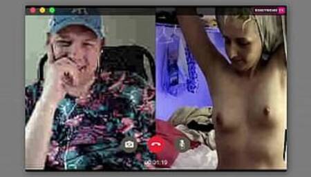 Boobs and Pussy on Skype!