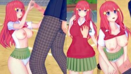 【エロゲーコイカツ！】五等分の花嫁 中野五月3DCG巨乳アニメ動画[Hentai Game Koikatsu! 5 toubun no hanayome Itsuki Nakano]