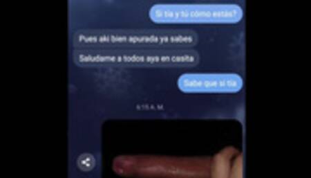 Mi  cachonda se excita con mi verga