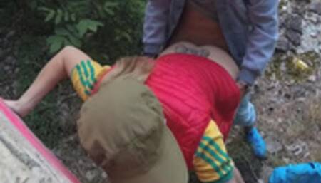 Graffiti girl caught and fucked by owner receive a cum in mouth. WetKelly