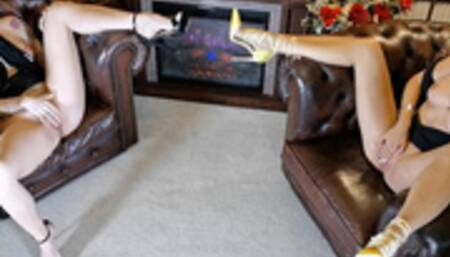 Two horny girls masturbates and watch each other cum featuring Desireteen