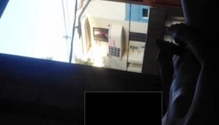 Neighbor can't stop to watch me naked at window