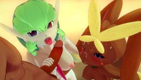 Pokemon Trainer Uses the Multi Exp to Fuck ALL His Team - Anime Hentai 3d Compilation