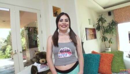 Latina Teen Veronica Valentine is Horny and Masturbates For You