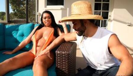 Katt Garcia fucks by the pool