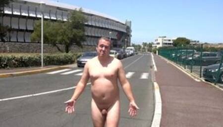 Completely NAKED in Public