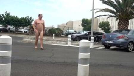 Naked in Public - Walking around Town