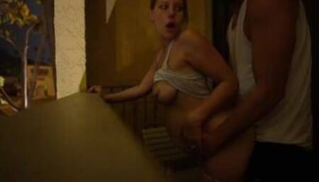 Pregnant Vacation Sex on a Hotel Balcony During Storm