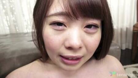 Sexy coffee shop girl Yuko Mukai casting couch 1st Japanese Adult Video titty fuck, pussy licked pt2