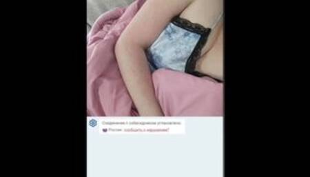 Milf saw a cock in chatroulette and decided to masturbate on me