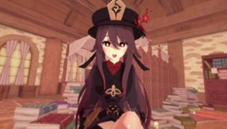 Genshin Impact - Hu Tao Footjob [POV, 4K 60FPS, Uncensored, 3D Hentai Game, Ultra Settings]