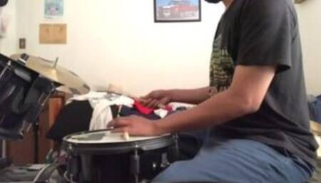 Elevator Music Jam On The Drums While Parents Are Moaning Loud In The Other Room