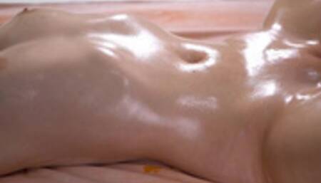 Erotic oiled massage make shaking squirt orgasm