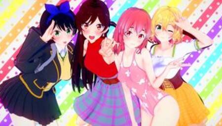 Fucking ALL Girls from Rent a Girlfriend Until Creampie - Anime Hentai 3d Compilation