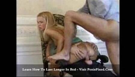 Claire - Blond babe likes double penetration