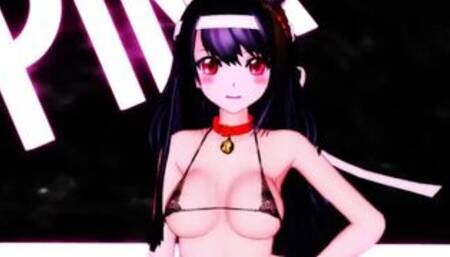 【MMD】Fuso seems to have become a cat - PiNK CAT【R-18】