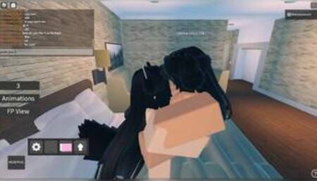 Roblox Futa Fucks step sis In bed