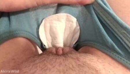 Desperate Wetting a Period Pad - Peeing ????