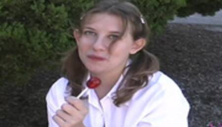 College Student Has No Panties On Underneath Her Skirt