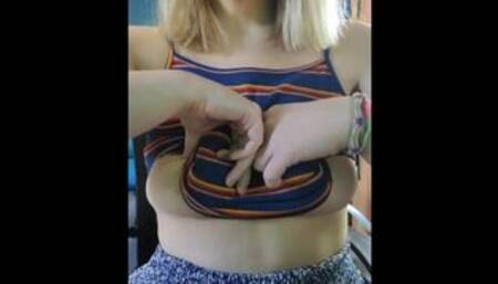 Making my tits full with milk and getting bigger