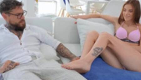 Reality Kings - Dean Van Damme Loves Watching His GF's Sister Hermione Ganger Putting Sunscreen On