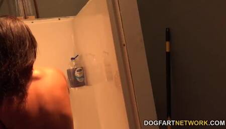 Devyn Heart Rides a Black Cock at a Glory Hole