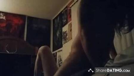 Heavy Metal Cougar Sucking and Fucking Her Boytoy