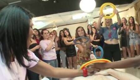 Check Out This Wild CFNM Bridal Party In Banquet Hall