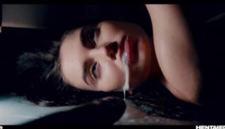 Real Life Hentaied - Facehugger - Stefany Kyler fucked and filled with cum in toilet