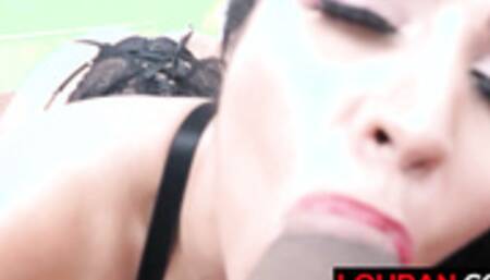 Loupanxxx - Brunette Taking Cum In The Ass_002