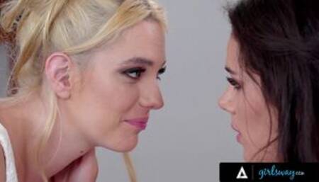 GIRLSWAY - Bride-To-Be Kenna James Cheats With Her Makeup Artist Valentina Nappi On Her Big Day