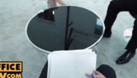 OfficePOV - Office Babe Fucks And Drinks Cum To Close T 2