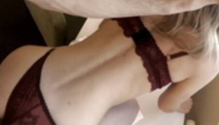 Roughly fuck a slutty escort girl in her throat and pussy.