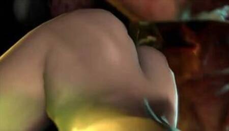 Hentai Anime NYOTENGU and TROLL BBC fucking in TINY SMALL PUSSY and ASS with massive CREAMPIE