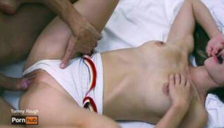 I fucked this little screaming bitch's slutty hole rough and hard