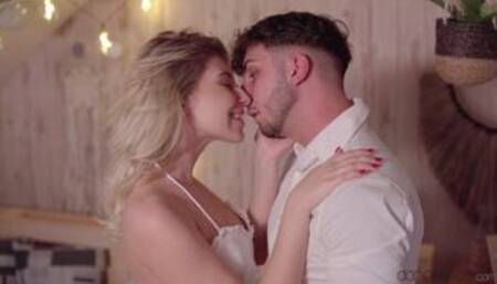 True romance with sweet blonde teen