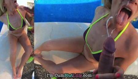 let me milk your cock, cum all over me