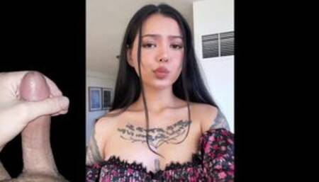 BELLA POARCH TAKING A HUGE LOAD ON THE FACE