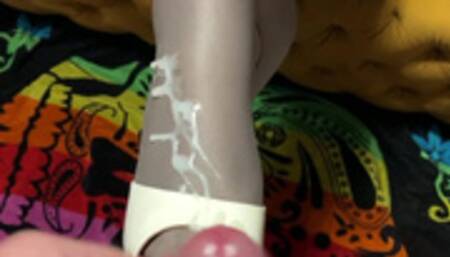 SHOEJOB platform shoes, shiny stockings, giga cumshot