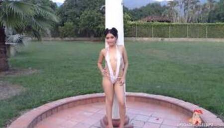 hot nn model small tits phat ass in slingshot bikini