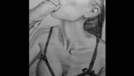 Delicious lollipop for perfect woman