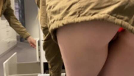 Mattress test in the furniture store!