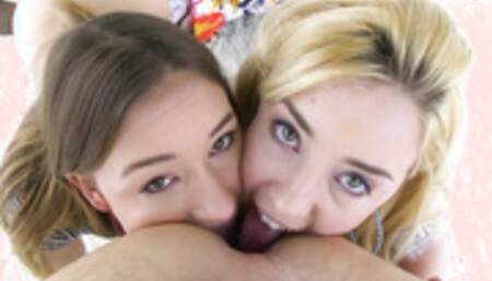 trueanal - haley reed and taylor sands make a great tea