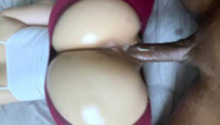 Blonde Fitness Babe Gets Fucked By BBC In Her Workout Outfit