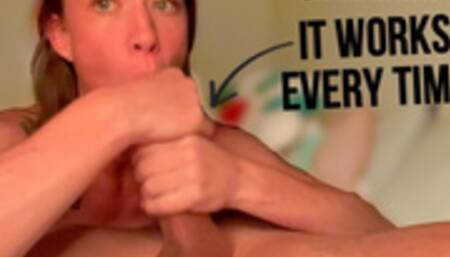 the two hand twist works every time ????